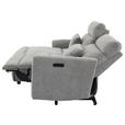 ECKSOFA  in Webstoff Grau  101/212 cm  - Schwarz/Grau, Design, Kunststoff/Textil (101/212cm) - Carryhome