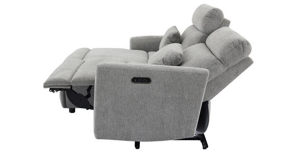 ECKSOFA  in Webstoff Grau  101/212 cm  - Schwarz/Grau, Design, Kunststoff/Textil (101/212cm) - Carryhome