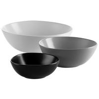 SCHÜSSELSET 3-teilig  - Schwarz/Weiß, Basics, Keramik (27/31/29cm) - Mäser