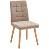 STUHL - Taupe/Eichefarben, MODERN, Holz/Textil (46/91/61cm) - MID.YOU