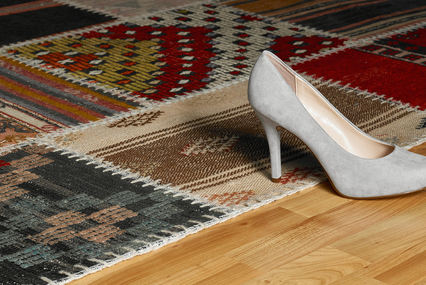 Thumbnail - Obsession Webteppich, Mehrfarbig, Textil, Abstraktes, rechteckig, 120x170 cm, für Fußbodenheizung geeignet, Teppiche & B...