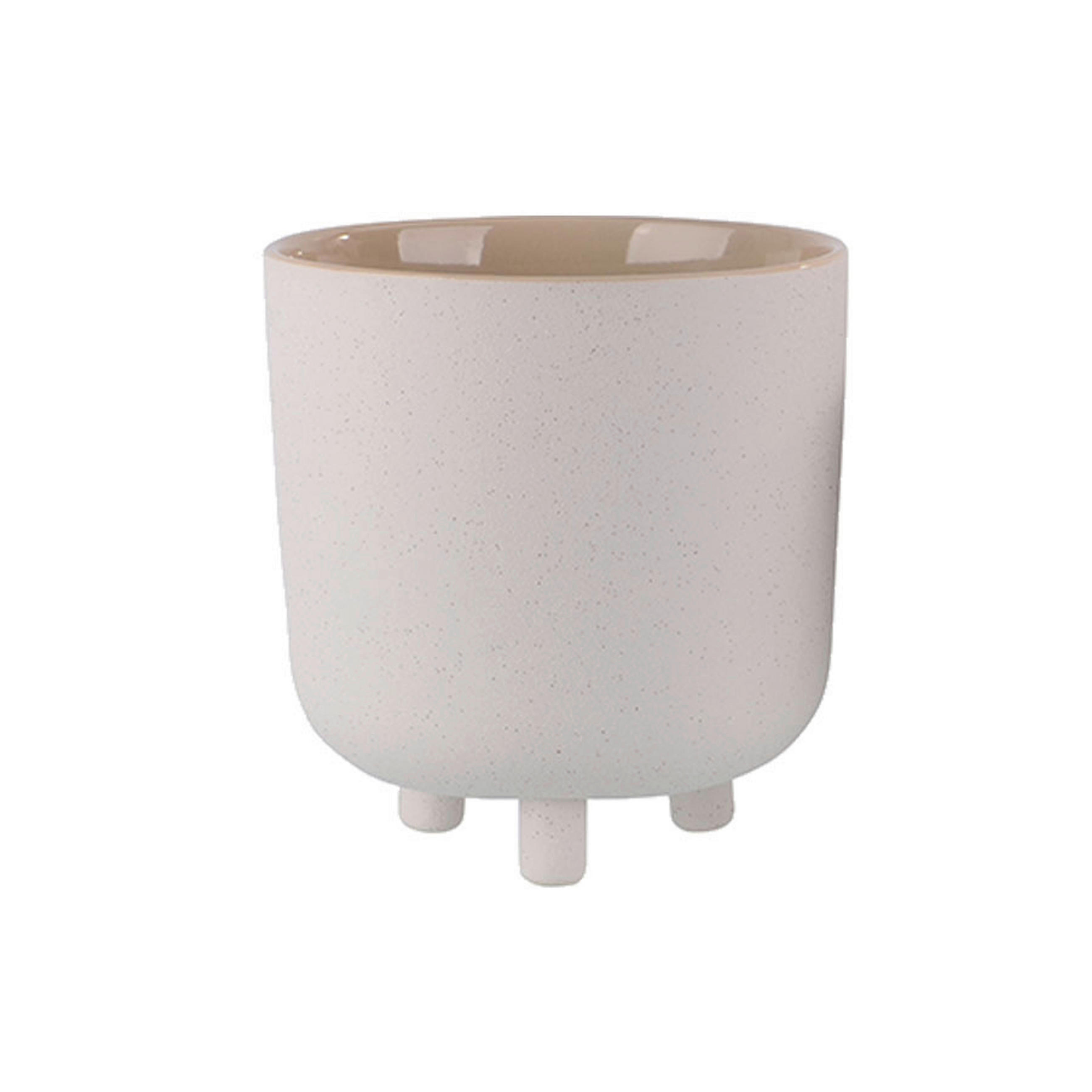 ÜBERTOPF   - Creme, MODERN, Keramik (21,5/23cm) - Ambia Home