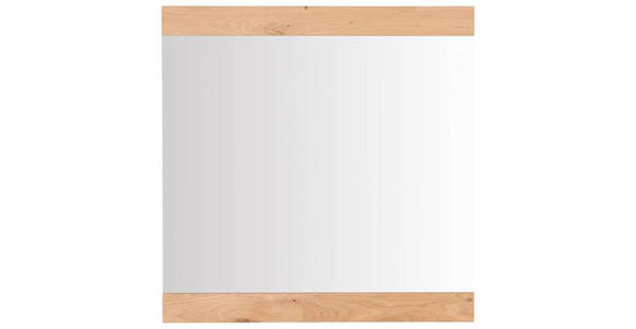 WANDSPIEGEL 89/90/2 cm in rechteckig - Eichefarben, Design, Glas/Holzwerkstoff (89/90/2cm) - Dieter Knoll