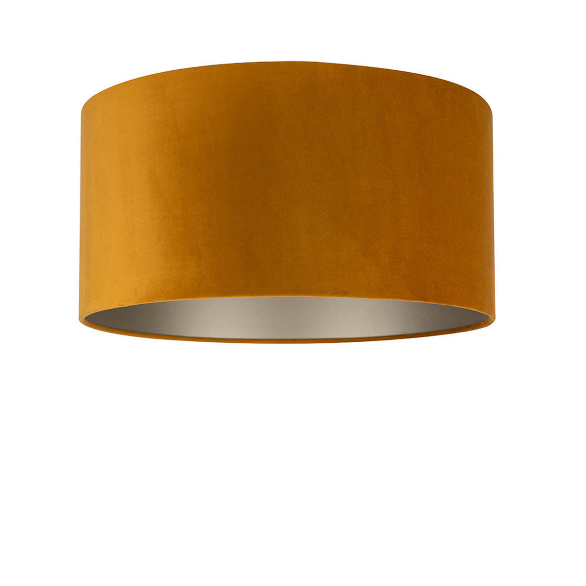 LEUCHTENSCHIRM Velour 50/25 cm  - Bernsteinfarben, Basics, Textil/Metall (50/25cm)