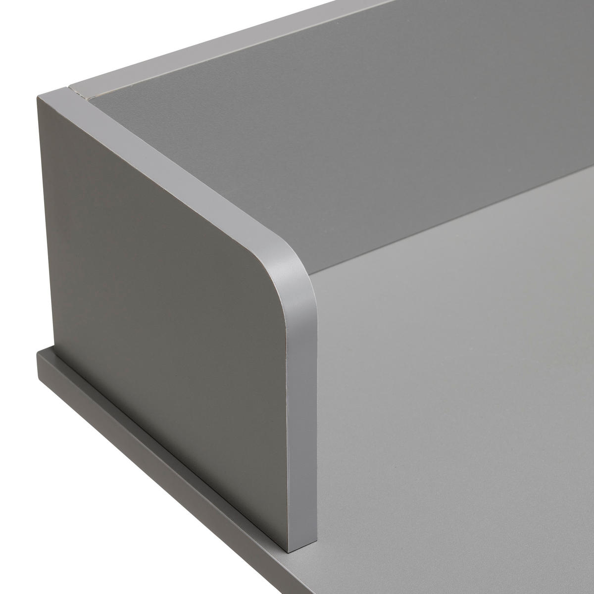 PISAĆI STOL  siva, bijela  metal  - bijela/siva, Moderno, drvni materijal/metal (80/54-85/60cm)