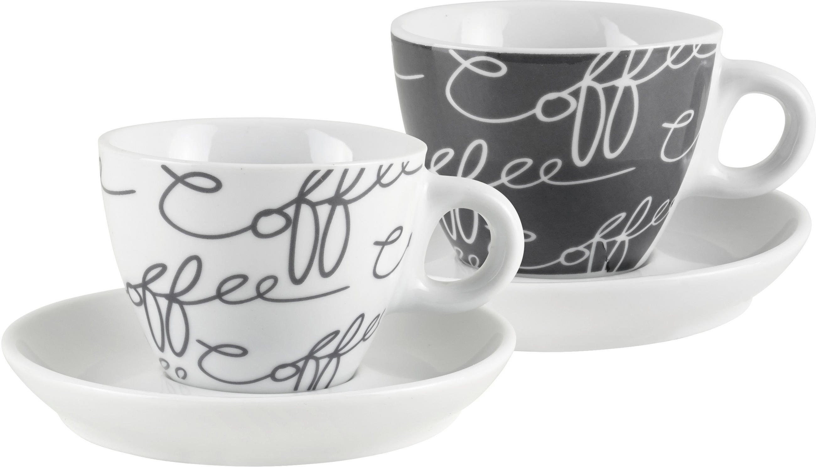 CEAȘCĂ ESPRESSO CU FARFURIOARĂ  - alb, Konventionell, ceramică (0.080l) - Ritzenhoff Breker