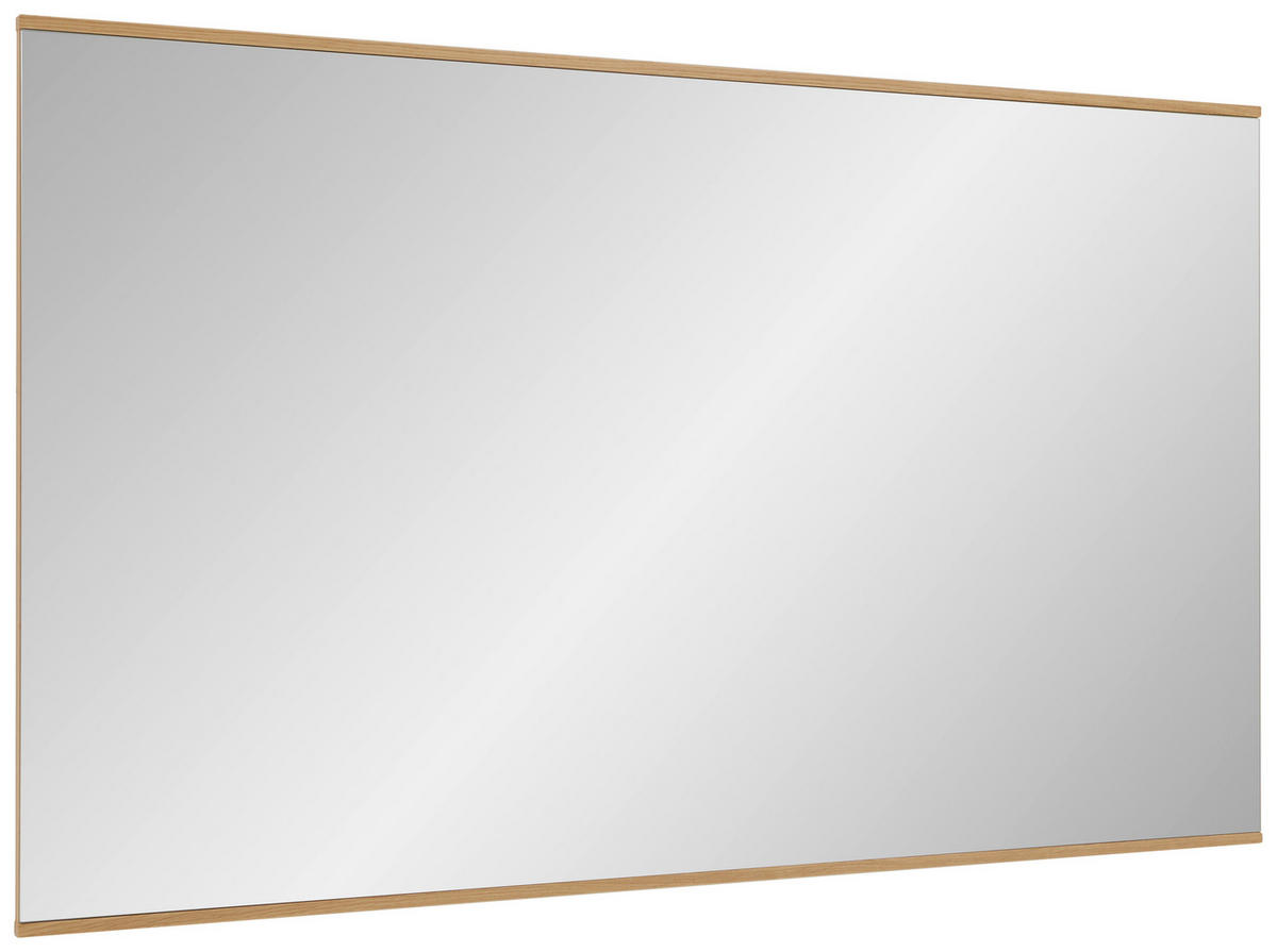 WANDSPIEGEL 136/82/2,5 cm  - Eiche Bianco, Design, Glas/Holz (136/82/2,5cm) - Dieter Knoll