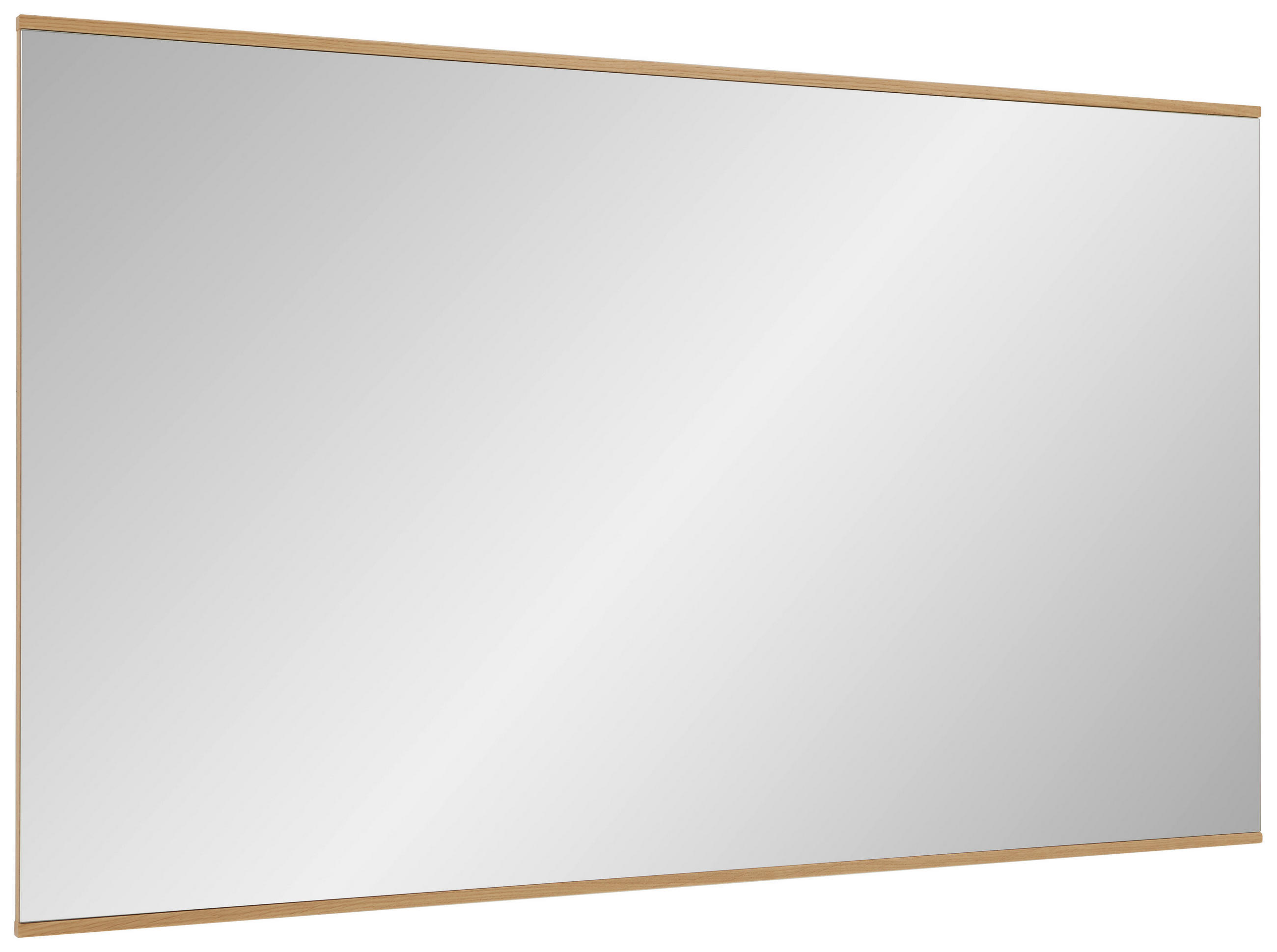 Thumbnail - Dieter Knoll Wandspiegel, Eiche Bianco, Holz, Glas, Eiche, massiv, rechteckig, 136x82x2.5 cm, Made in Germany, waagrecht...