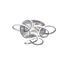 LED-DECKENLEUCHTE - Silberfarben, MODERN, Metall (43/10/47cm) - Wofi LED-DECKENLEUCHTE - Silberfarben, MODERN, Metall (43/10/47cm) - Wofi
