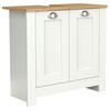 WASCHBECKENUNTERSCHRANK 65/60/30 cm  - Honigeiche/Weiss, Modern, Holzwerkstoff/Metall (65/60/30cm) - MID.YOU