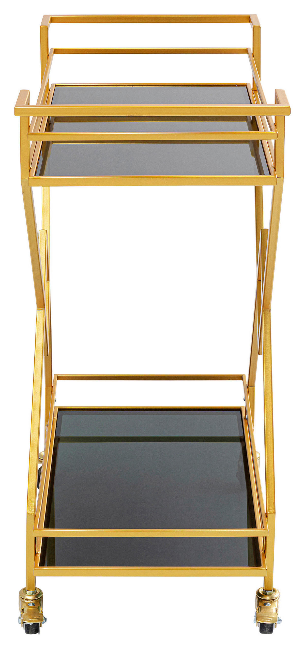SERVIERWAGEN Messingfarben  - Messingfarben, Design, Glas/Kunststoff (65/35,5/79cm) - Kare-Design