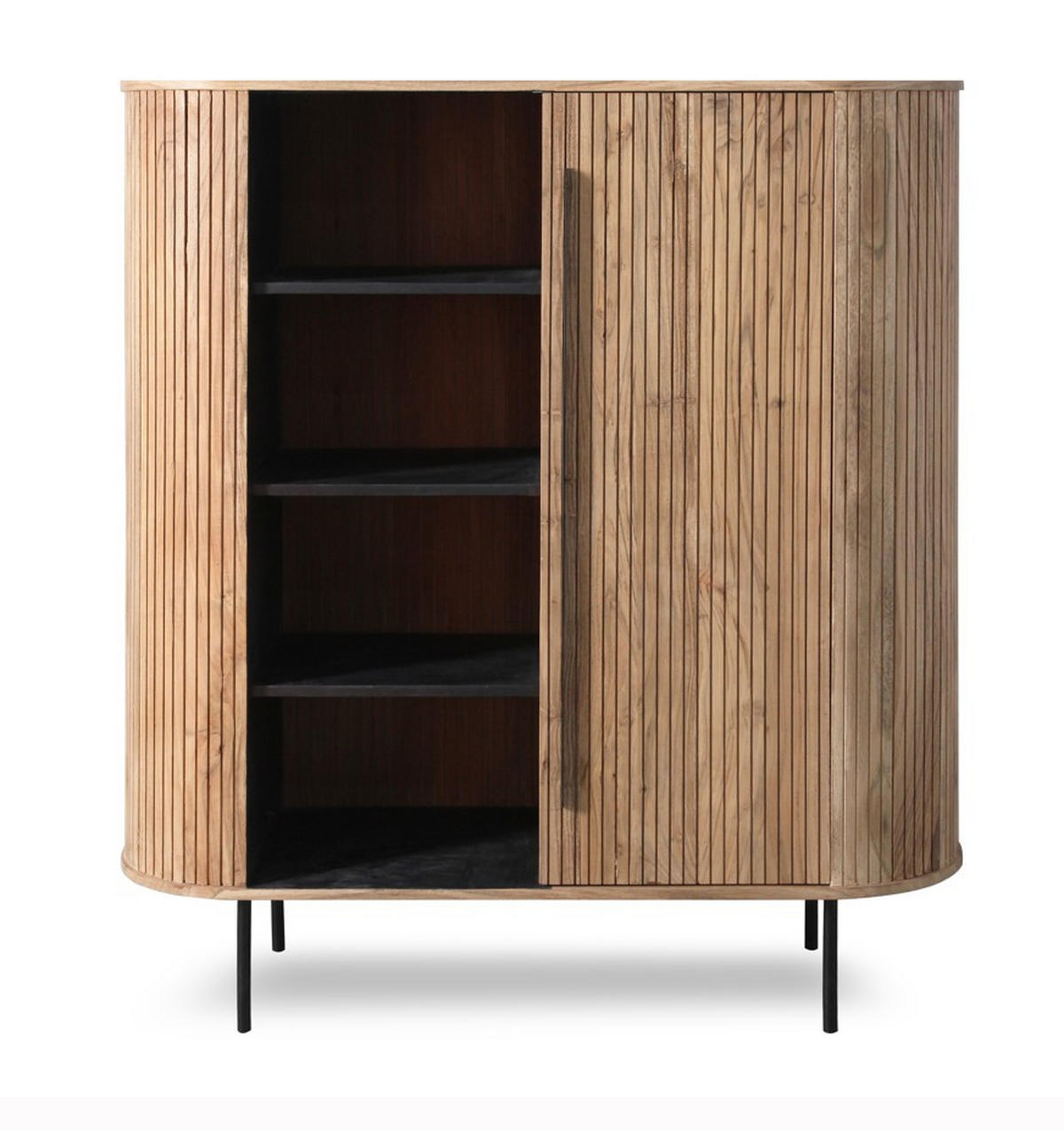 HIGHBOARD  in 118/135/40 cm  - Grau, KONVENTIONELL, Holz/Metall (118/135/40cm) - Livetastic