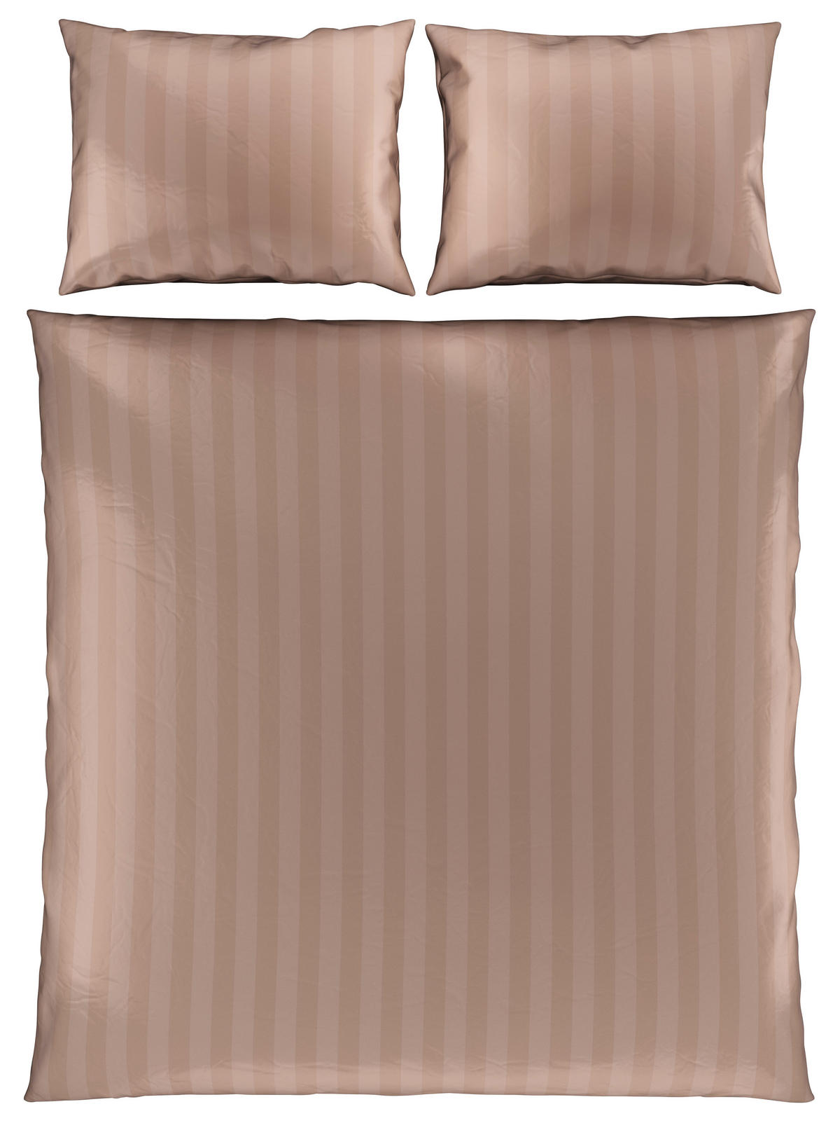 BETTWÄSCHESET 3-teilig Satin 200/210 cm  - Beige, Textil (200/210cm) - Dieter Knoll