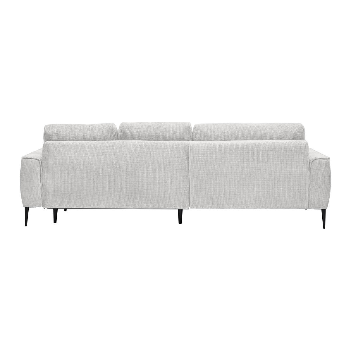 HÖRNSOFFA i vävt tyg cremefärgad  - svart/cremefärgad, Modern, metall/textil (164/255cm) - MID.YOU