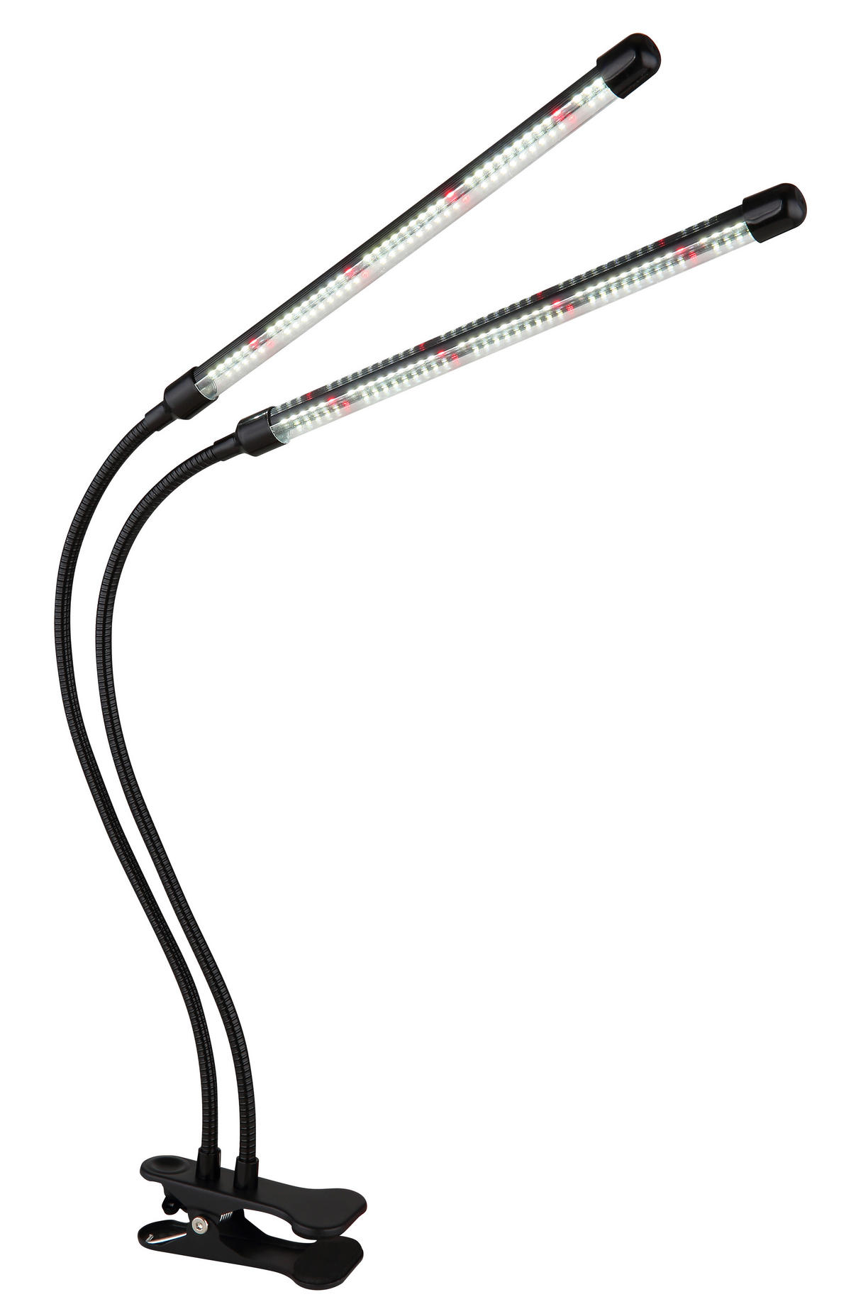 LED-KLEMMLEUCHTE - Transparent/Schwarz, Konventionell, Kunststoff/Metall (45/41/47cm) - Globo