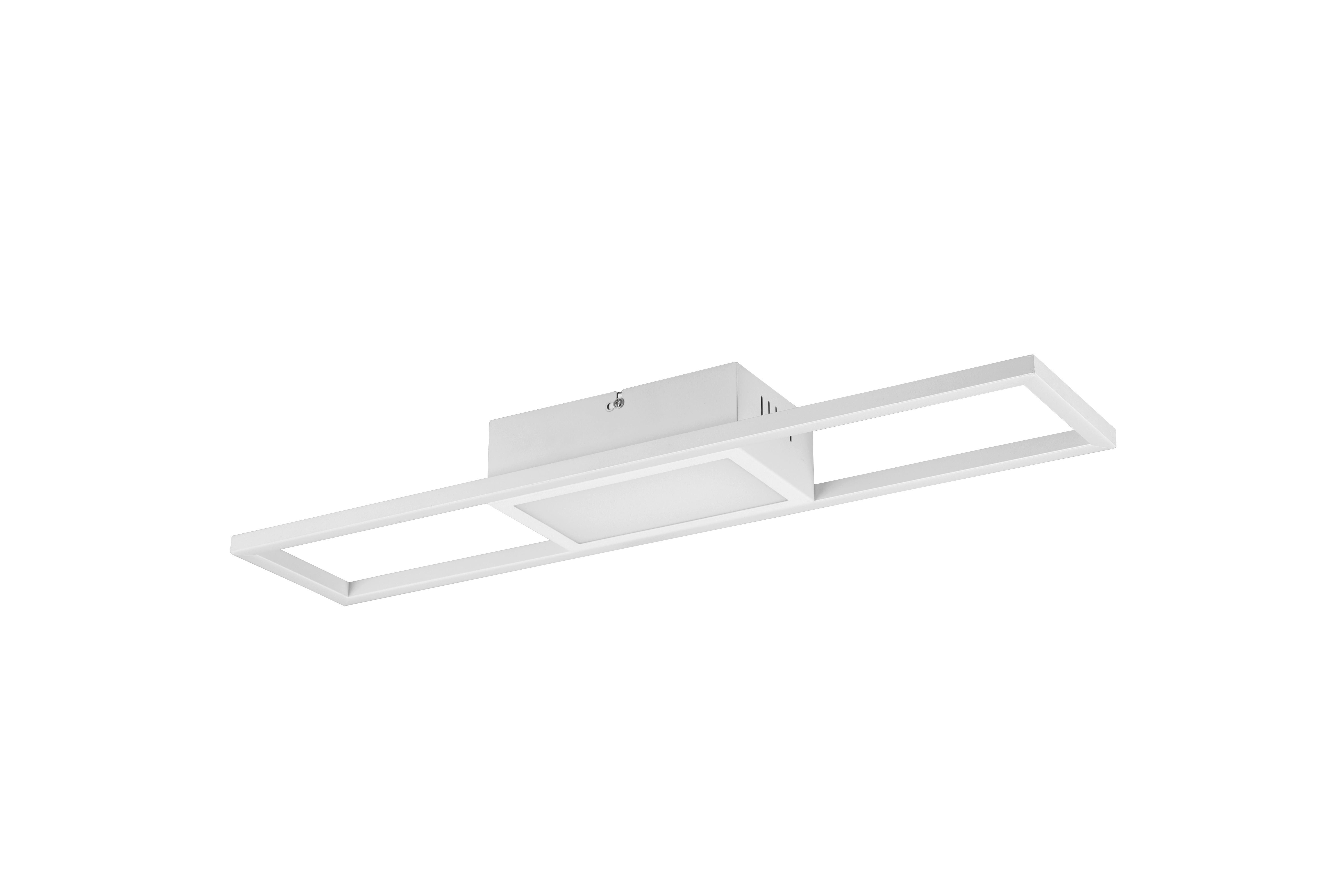LED-DECKENLEUCHTE Rigido 60/6/13 cm   - Weiß, Design, Metall (60/6/13cm)