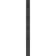 GARDEROBENPANEEL  in 10/165/5 cm  - Anthrazit/Schwarz, Design, Holzwerkstoff/Metall (10/165/5cm) - Dieter Knoll