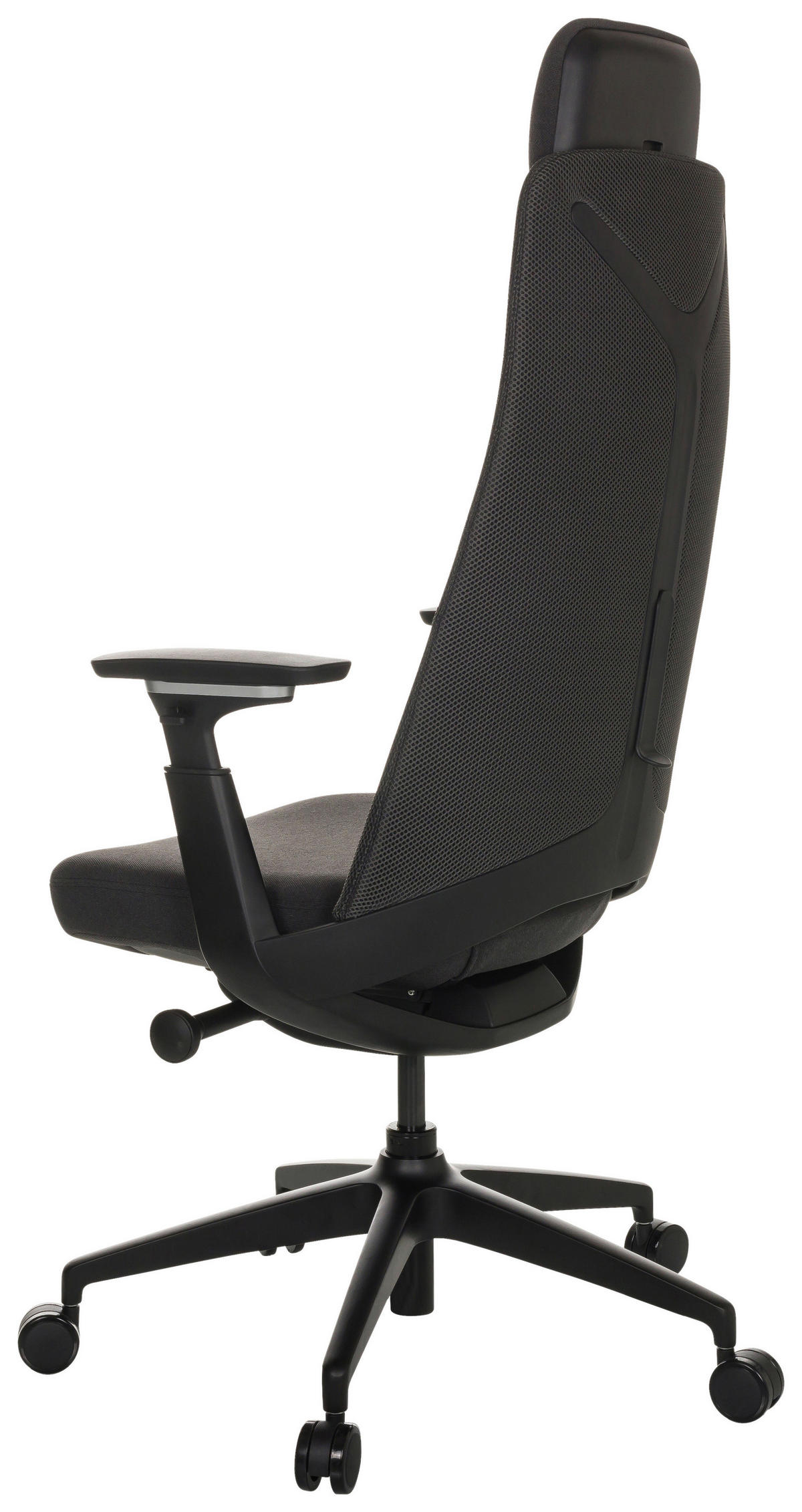 CHEFSESSEL Schwarz  - Schwarz, Basics, Kunststoff/Textil (68/120-131/60cm) - MID.YOU
