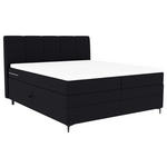 BOXSPRINGBETT 180/200 cm  in Schwarz  - Schwarz, KONVENTIONELL, Textil/Metall (180/200cm) - Carryhome