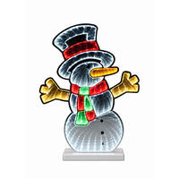 LED BOŽIĆNA FIGURA - bijela, Basics, plastika (24/6/33cm)