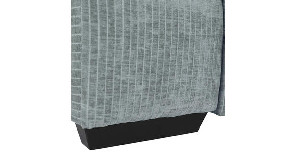 ECKSOFA in Flachgewebe Grau  - Schwarz/Grau, KONVENTIONELL, Holz/Textil (280/190cm) - Carryhome