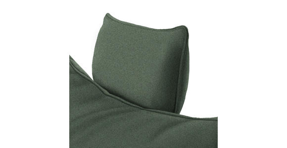 ECKSOFA in Webstoff Dunkelgrün  - Dunkelgrün/Schwarz, MODERN, Textil/Metall (176/292cm) - Carryhome