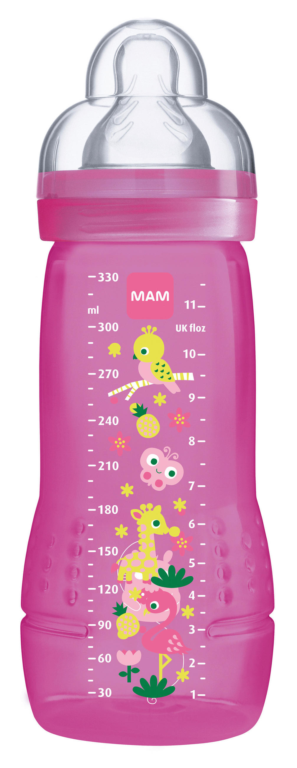 BABYTRINKFLASCHE  - Blau/Gelb, Basics, Kunststoff (6,8/22,0/6,8cm) - MAM
