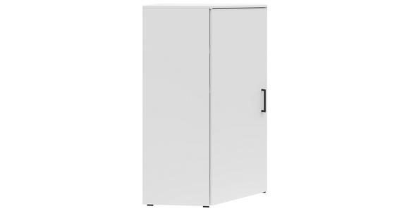 ECKKOMMODE 71,5/115/71,5 cm in Weiß - Anthrazit/Schwarz, MODERN, Holzwerkstoff/Kunststoff (71,5/115/71,5cm) - Carryhome