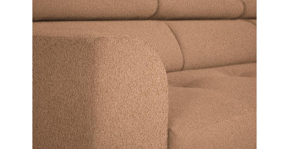 ECKSOFA  in Webstoff Rostfarben  280/205 cm  - Rostfarben/Schwarz, Design, Textil/Metall (280/205cm) - Xora