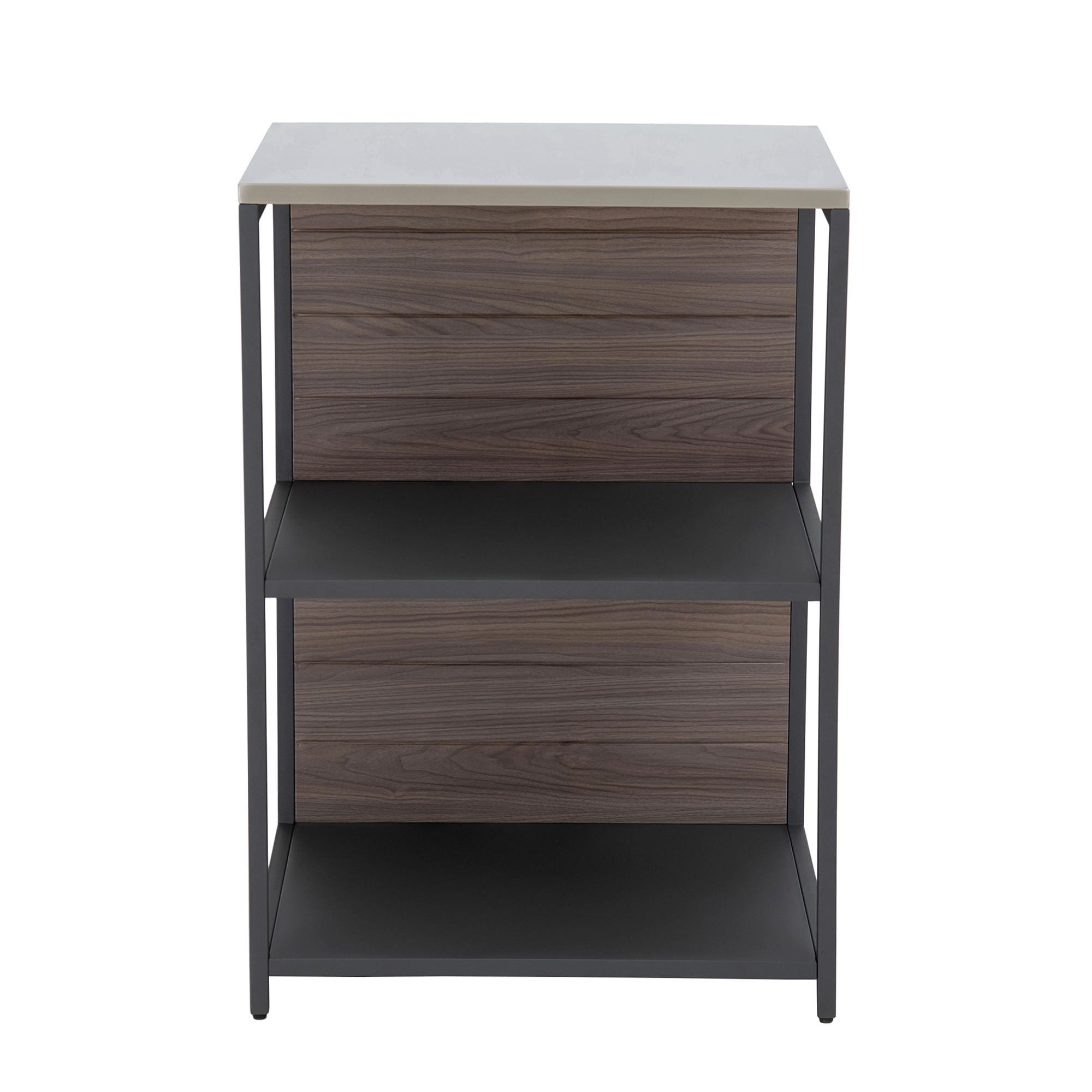 OUTDOORKÜCHE  - Schwarz/Braun, Basics, Metall (63,5/91,5/54cm) - Modante