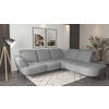 ECKSOFA Mikrofaser Grau  - Schwarz/Grau, Modern, Textil/Metall (302/270cm) - Sit & More