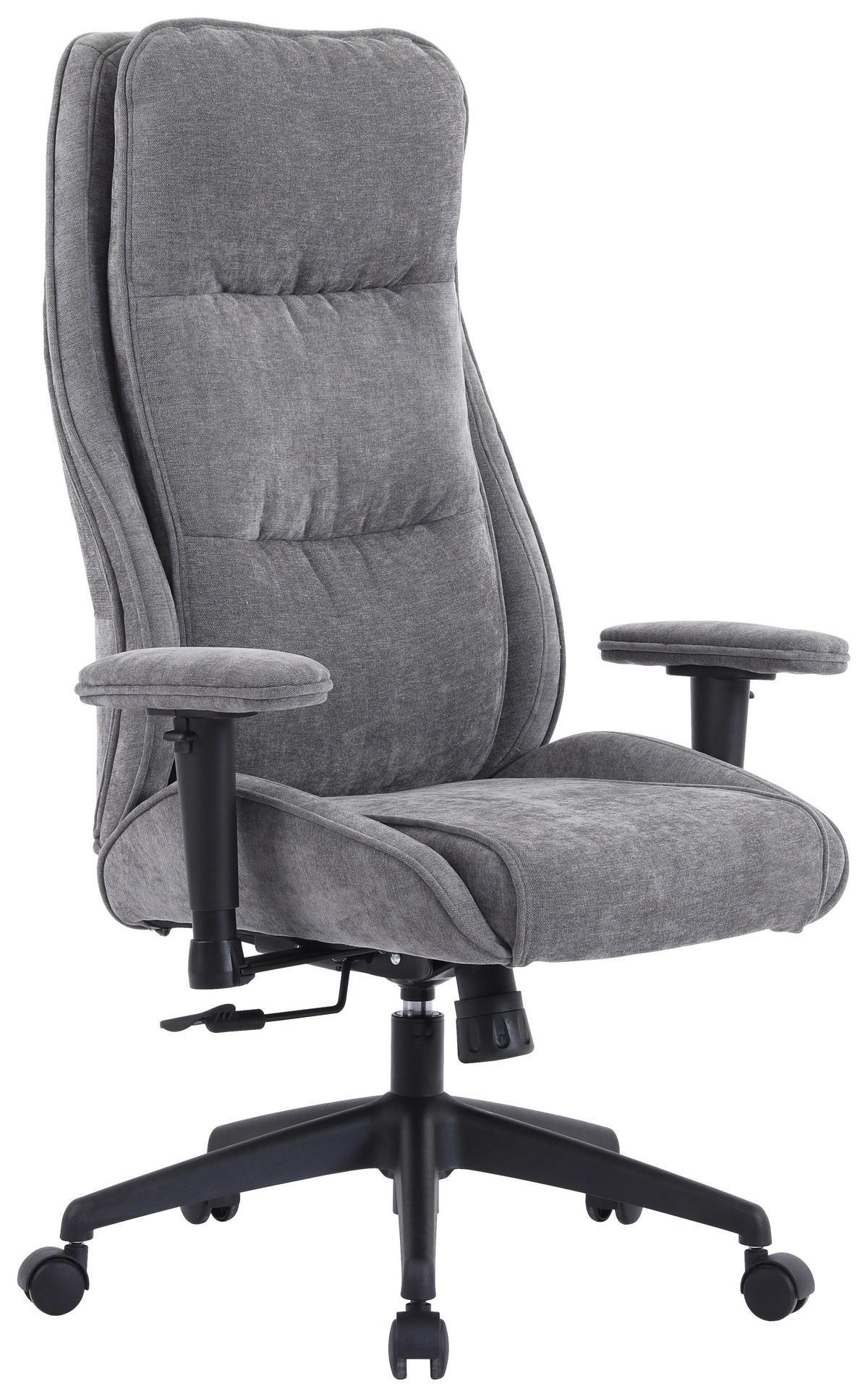 SCAUN ROTATIV  janilie gri  - negru/gri, Design, plastic/metal (76/116-124/64.5cm) - Novel