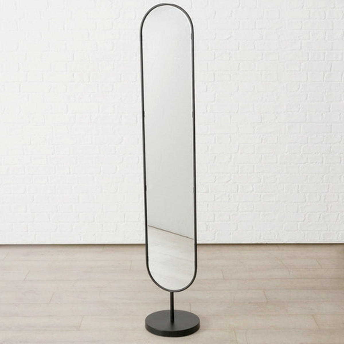 STOJACIE ZRKADLO, 30/172/30 cm  - čierna, Basics, kov/plast (30/172/30cm) - Boltze Home