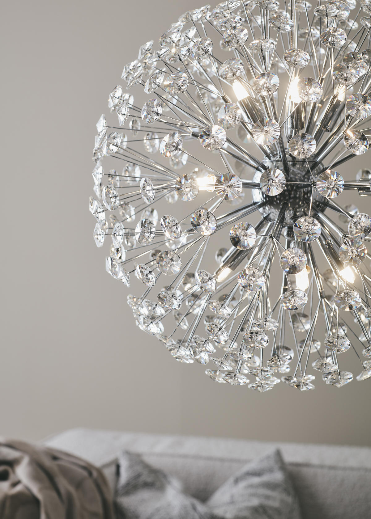 HÄNGELEUCHTE 50/50 cm  - Silberfarben, Basics, Metall (50/50cm) - Markslöjd