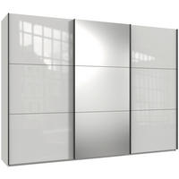 SCHWEBETÜRENSCHRANK  in Weiß  - Schwarz/Weiß, KONVENTIONELL, Glas/Holzwerkstoff (300/216/65cm) - Stylife