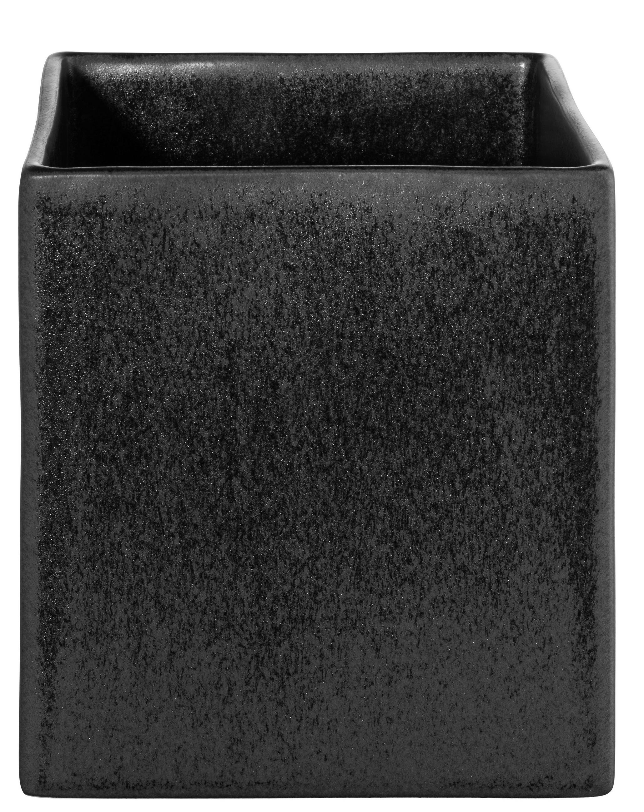 ÜBERTOPF - Schwarz, Basics, Keramik (10/10/10cm) - ASA