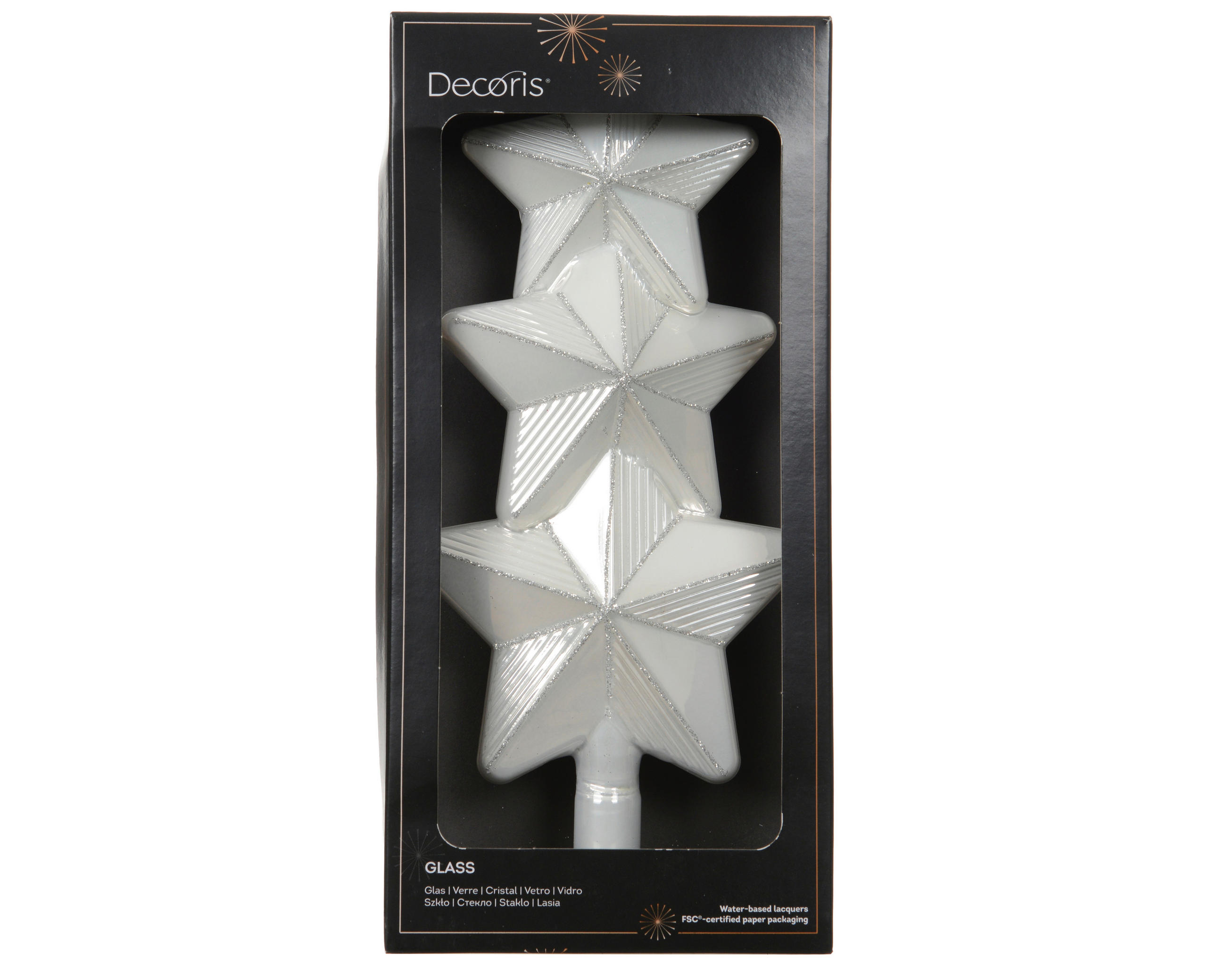 CHRISTBAUMSPITZE  - Weiss, Basics, Glas (11/4.5/27cm)