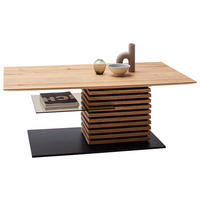 COUCHTISCH Holz, Glas 120/70/45 cm  - Eichefarben/Anthrazit, Natur, Glas/Holz (120/70/45cm) - Schöner Wohnen