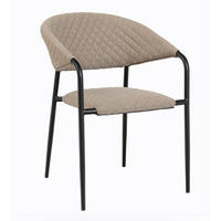 STAPELSESSEL in Metall, Textil Naturfarben, Sandfarben  - Sandfarben/Anthrazit, MODERN, Textil/Metall (58/83/66cm) - Gardenson