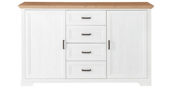 SIDEBOARD  165/102/41 cm 4 Schublade(n)  - Schwarz/Eiche Artisan, Design, Holzwerkstoff/Metall (165/102/41cm) - Landscape