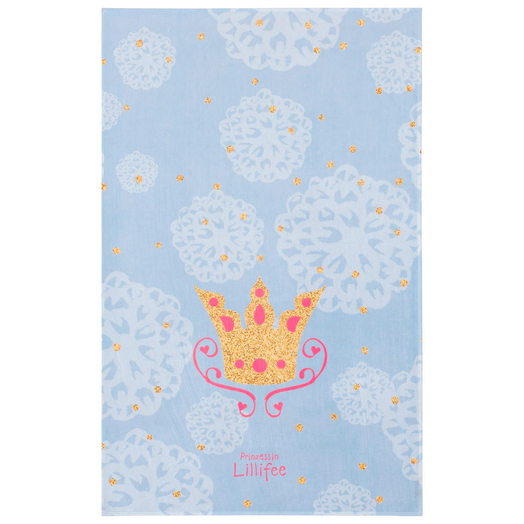 Kinderteppich Krone Blau Prinzessin Lillifee 80x150 Cm