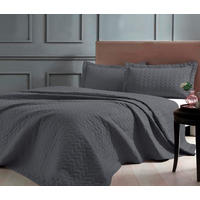 Cuvertură 250/260 cm  - antracit, Design, textil (250/260cm)