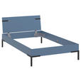 BETT 120/200 cm,  in Blau,  - Blau/Schwarz, Design, Metall (120/200cm) - Xora