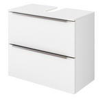 WASCHBECKENUNTERSCHRANK 60/55/35 cm  - Silberfarben/Weiß, KONVENTIONELL, Holzwerkstoff/Kunststoff (60/55/35cm) - Xora