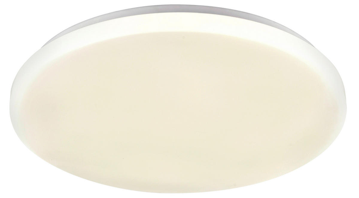 STROPNÍ LED SVÍTIDLO, 28 cm - bílá, Basics, kov/plast (28cm) - Boxxx