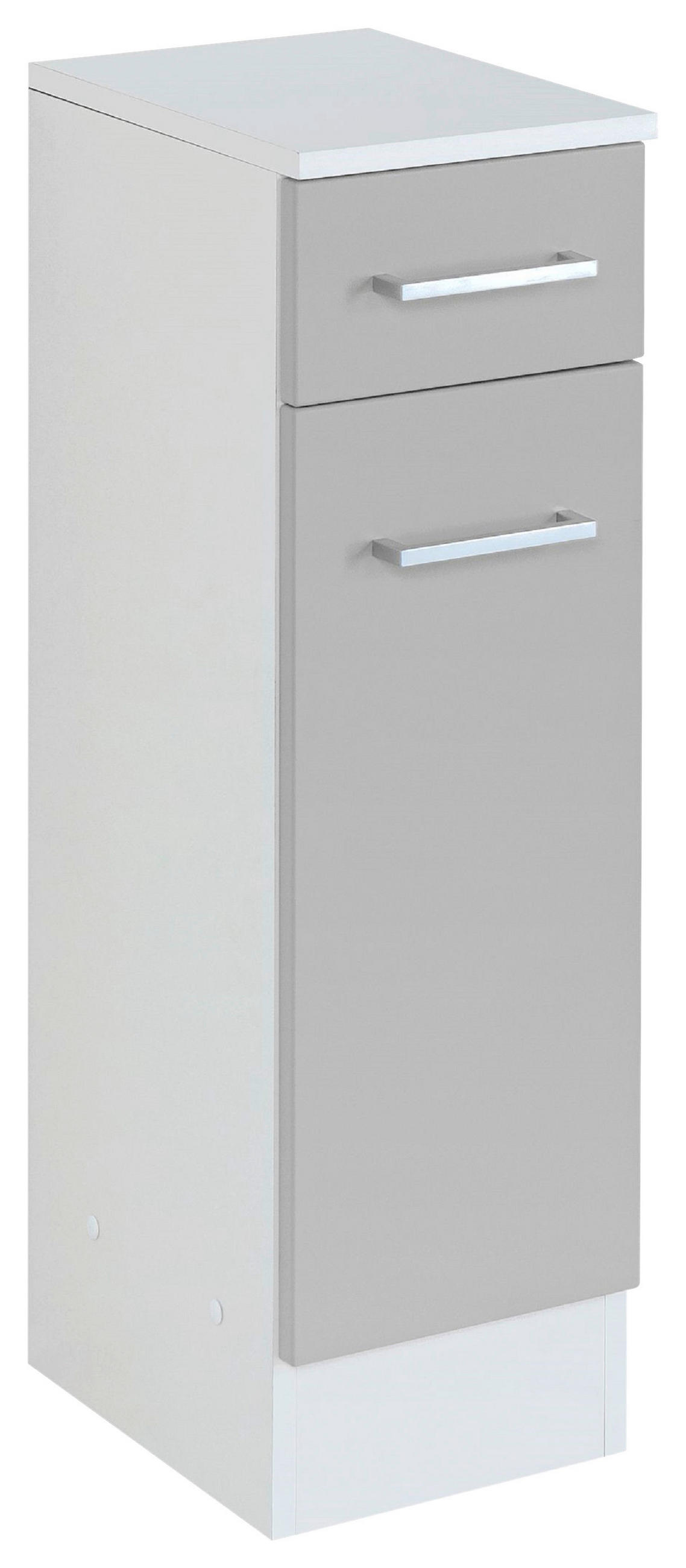 UNTERSCHRANK 25/84/35 cm   - Silberfarben/Hellgrau, MODERN, Holzwerkstoff/Metall (25/84/35cm) - Held