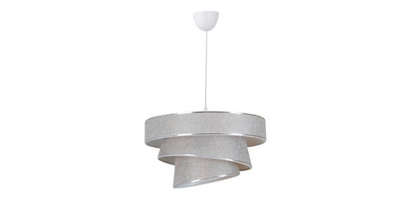 HÄNGELEUCHTE 40/125 cm  - Grau, Trend, Kunststoff/Textil (40/125cm) - Novel