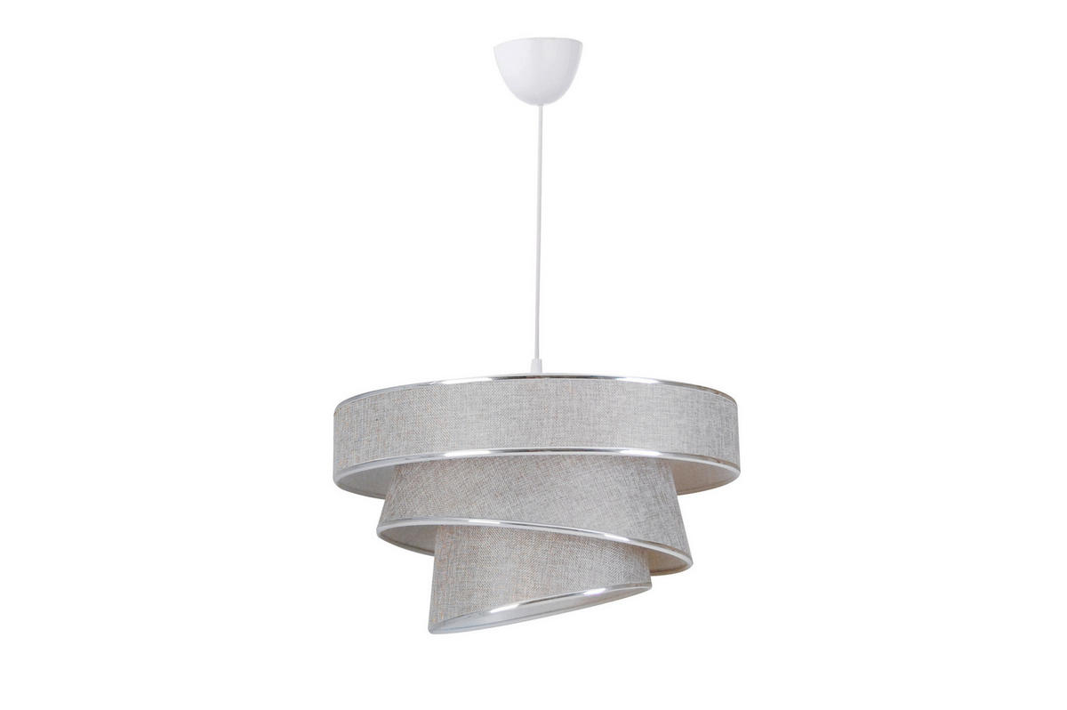 HÄNGELEUCHTE 40/125 cm  - Grau, Trend, Kunststoff/Textil (40/125cm) - Novel