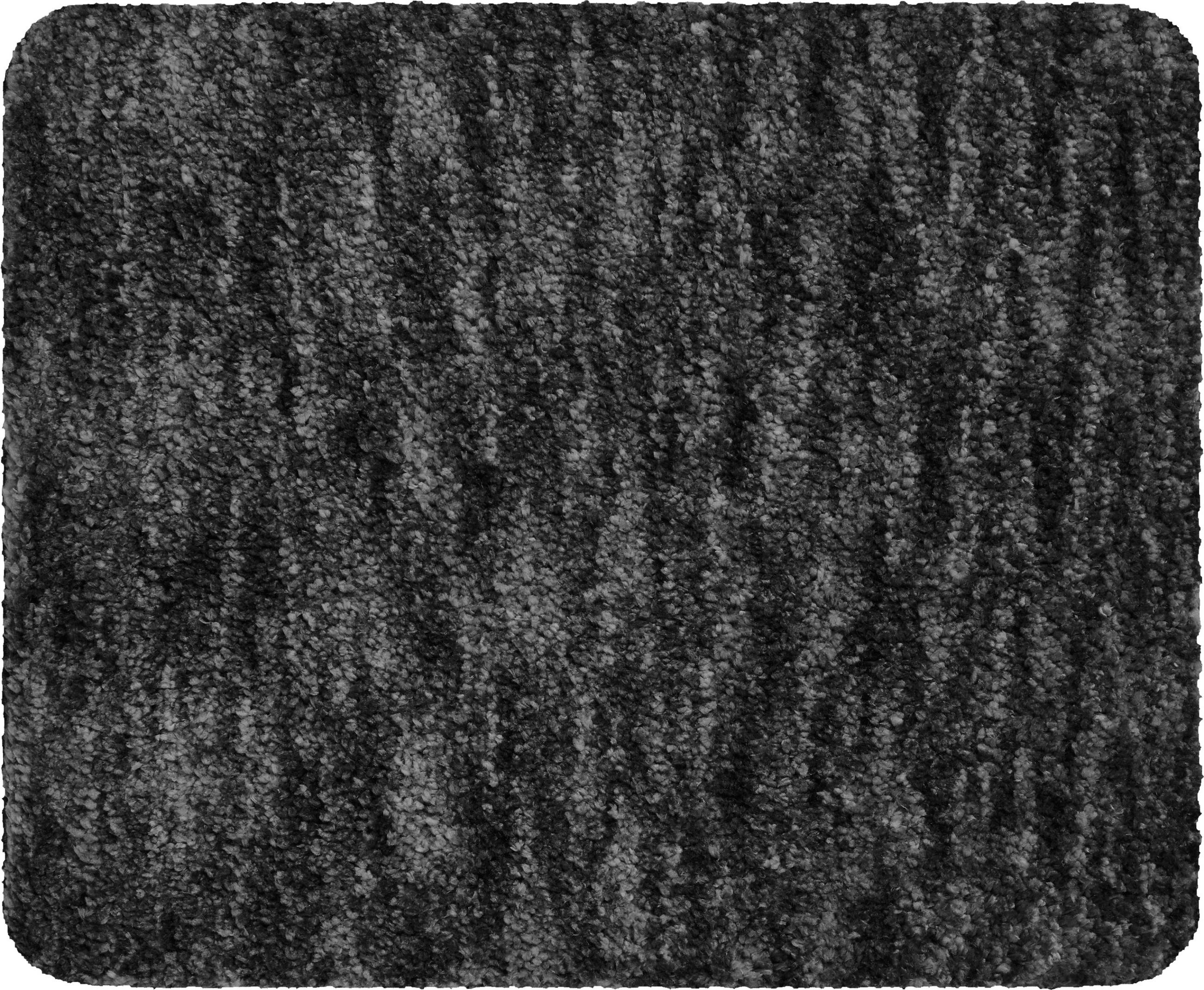 BIDET-VORLEGER 40/50 cm Anthrazit  - Anthrazit, Basics, Kunststoff/Textil (40/50cm) - Grund