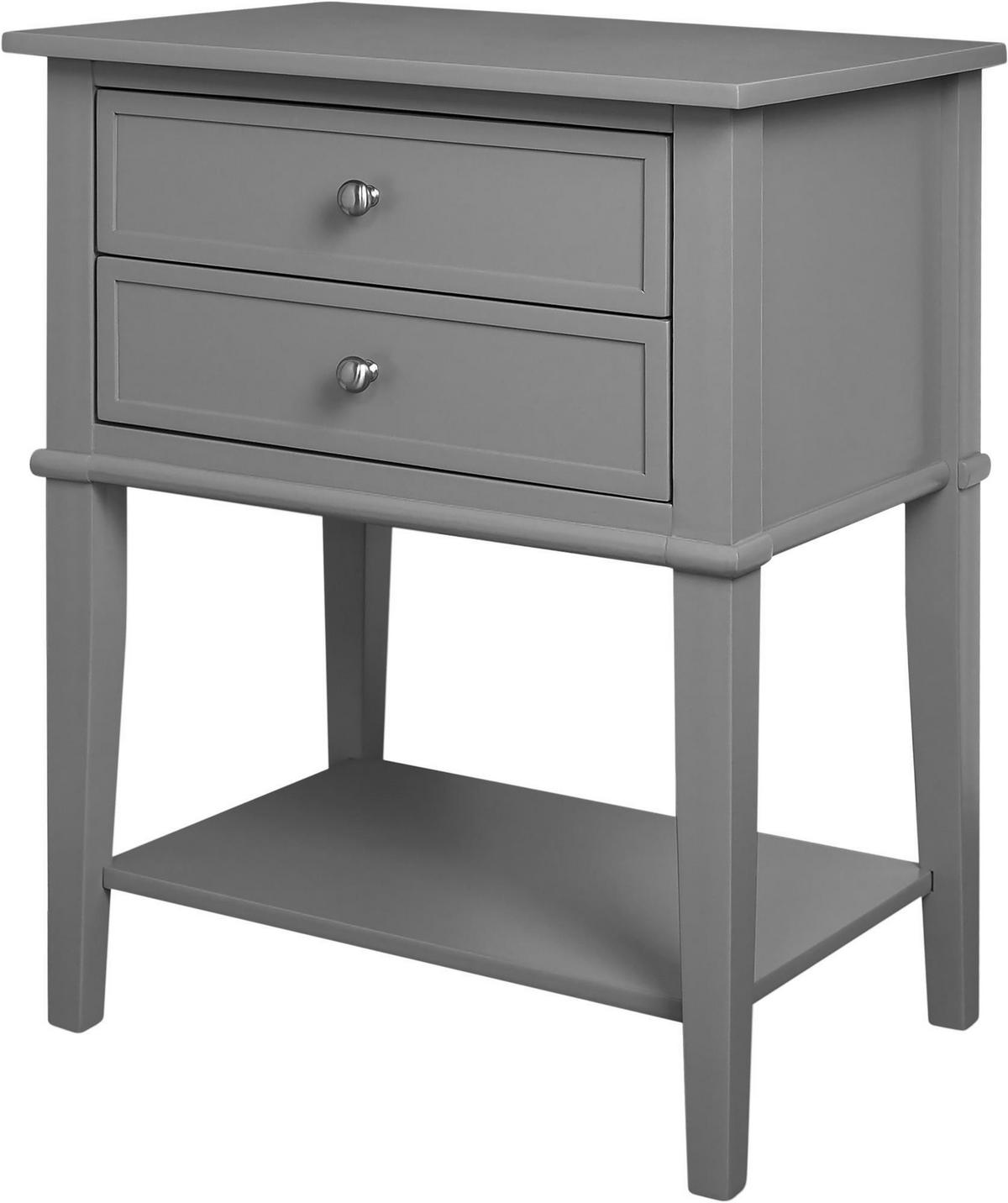 BEISTELLTISCH 55/39/71 cm Grau rechteckig  - Silberfarben/Grau, Design, Holz/Holzwerkstoff (55/39/71cm) - MID.YOU